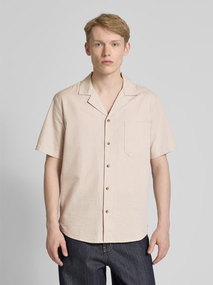 ONLY & SONS Vrijetijdsoverhemd met borstzak, model 'EYE' Beige - 4