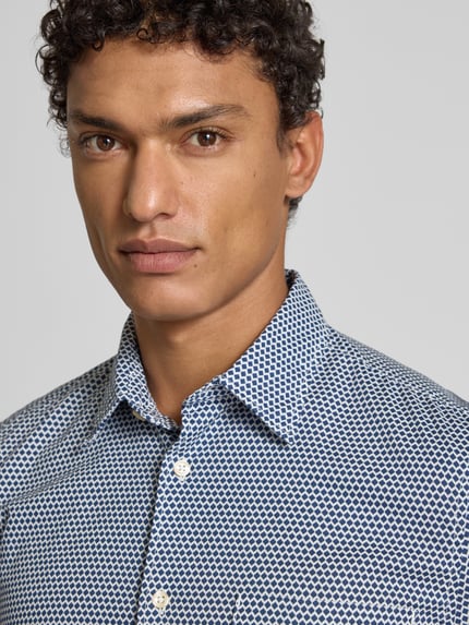 Marc O'Polo Shaped Fit Freizeithemd aus reiner Baumwolle Blau 3