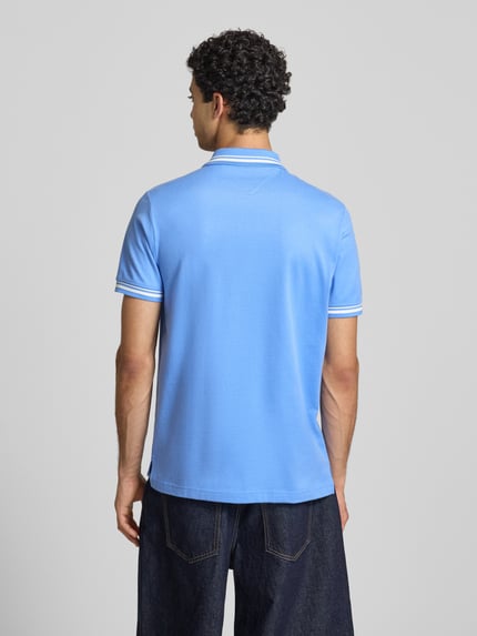 Tommy Jeans regular fit poloshirt van puur katoen Metallic blauw - 5