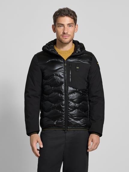 Blauer USA Kurtka puchowa z naszywką z logo model „ALBERT” Czarny 4