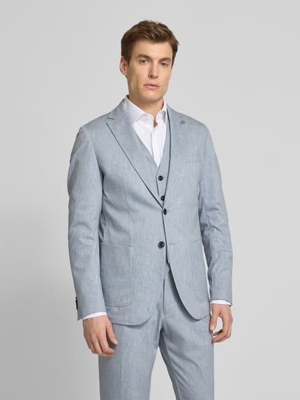 CG – CLUB of GENTS Sakko mit aufgesetzten Taschen Modell 'Carter' Bleu 4