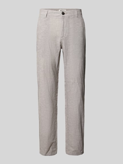 JACK & JONES Spodnie o kroju tapered fit z wpuszczanymi kieszeniami model 'STACE' Szarobrązowy 2