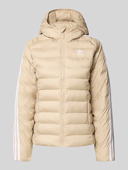 adidas Originals Kurtka pikowana z wyhaftowanym logo Beżowy 2