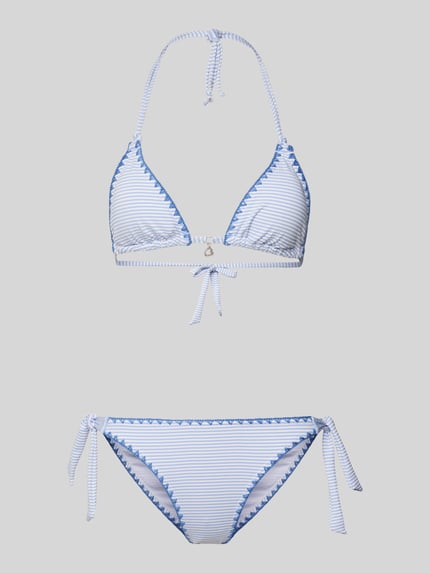 Banana Moon Zestaw bikini z detal z logo model 'NUCODIMKA' Jasnoniebieski 1