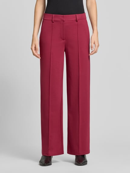 ICHI Wide Fit Hose mit Viskose-Anteil Modell 'Kate' Bordeaux 4