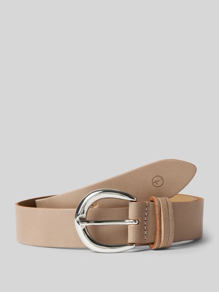 Tamaris Gürtel aus Leder mit Dornschließe Taupe 1