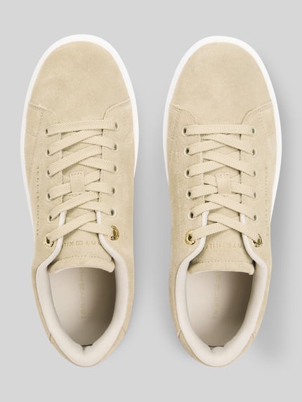 Tommy Hilfiger Low Top Sneaker aus echtem Leder Beige 3