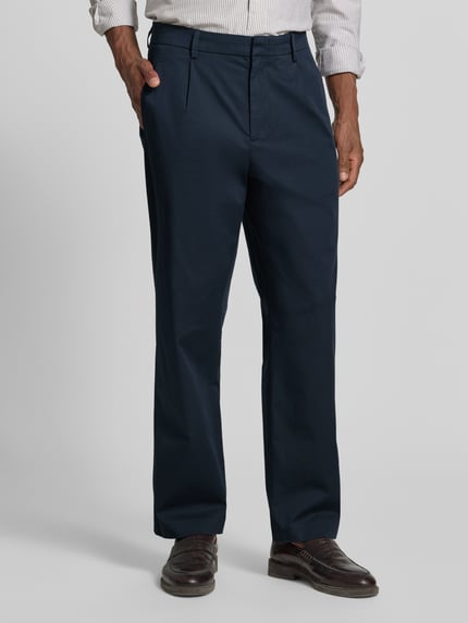 MCNEAL Loose Fit Bundfaltenhose mit Gesäßtaschen Marine 4