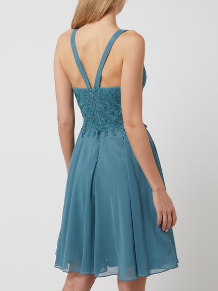 LUXUAR FASHION Cocktailkleid mit Herz-Ausschnitt Gruen 5