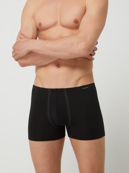 SCHIESSER Trunks mit Stretch-Anteil im 2er-Pack  Black 2