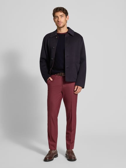 Paul Smith Regular Fit Strickpullover aus reiner Wolle Marine 1