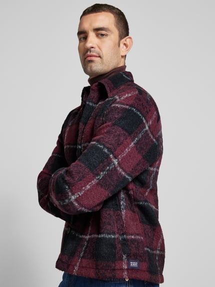 Scotch & Soda Regular Fit Hemdjacke mit Woll-Anteil Rot 3