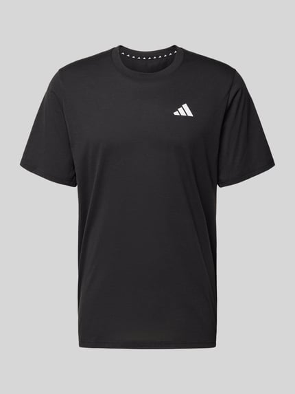 T-Shirt mit Logo und Rundhalsausschnitt Shop The Look MANNEQUINE