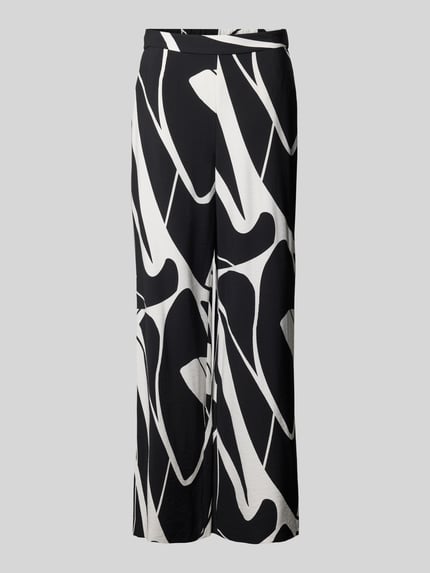 COMMA Stoffhose mit Allover-Muster Black 2