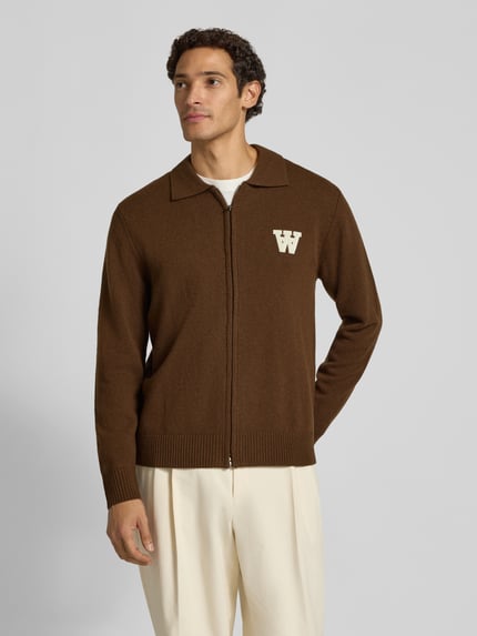 Wood Wood Cardigan aus Wolle mit Zweiwege-Reißverschluss Modell 'Tay' Hazel 4