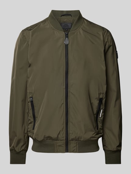 khujo Bomberjacke mit Reißverschlusstaschen Modell 'Lasse' Oliv 2
