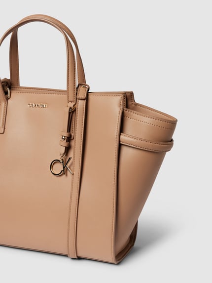CK Calvin Klein Handtas met labelapplicatie Beige - 3