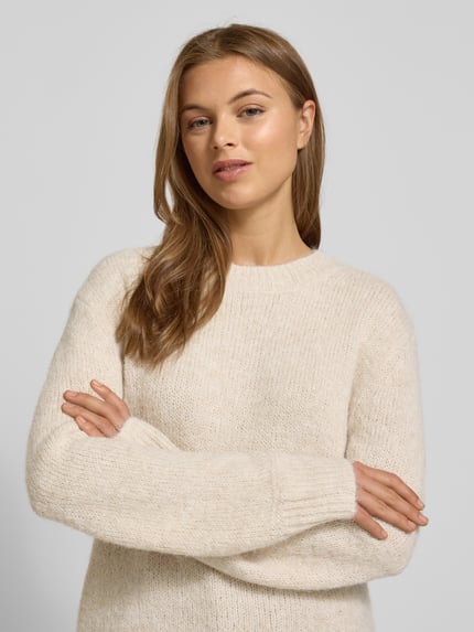 Tom Tailor Regular fit gebreide pullover met wol  Zand - 3