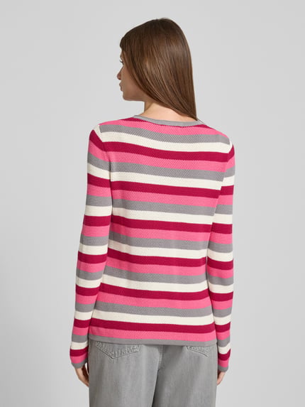 Christian Berg Woman Strickpullover mit Rundhalsausschnitt Fuchsia 5