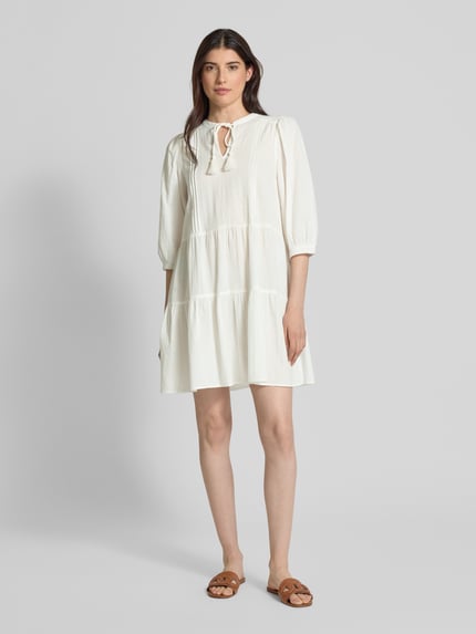 VERO MODA Tunikakleid aus reiner Baumwolle Modell 'PRETTY' Weiss 1