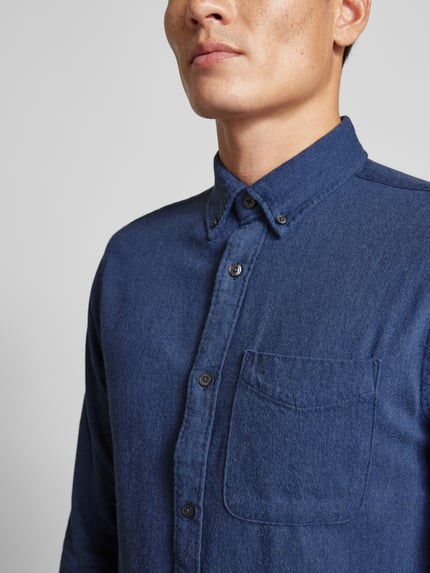 JACK & JONES Premium Freizeithemd mit Button-Down-Kragen Modell 'BROOK' Ocean 3