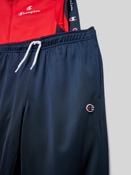 Champion Trainingsanzug mit Label-Details Rot 2