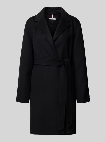 Tommy Hilfiger Regular Fit Mantel aus Woll-Mix  BLACK 2