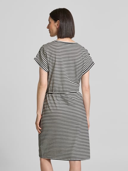 b.young Knielange jurk met tunnelkoord, model 'PANDINNA' Zwart - 5