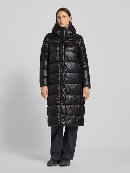 Blauer USA Regular Fit Steppmantel mit Label-Detail Modell 'BELLEVUE' Black 4