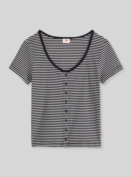 Levi's® Slim fit t-shirt van katoenmix Antraciet gemêleerd - 2