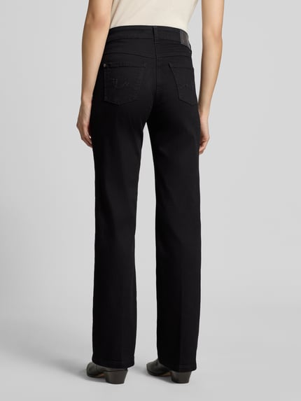 MAC Straight Fit Jeans mit ausgestelltem Bein Modell 'Laura' Black 5