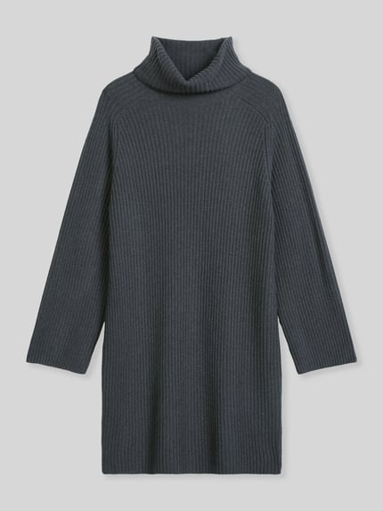 Marc O'Polo Strickkleid mit Rollkragen Anthrazit 2