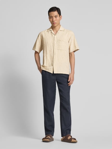 JACK & JONES Premium Freizeithemd mit Knopfleiste Modell 'AARON' Offwhite 1