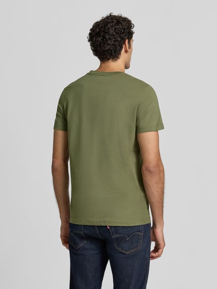 Paul Smith Regular Fit T-Shirt aus reiner Baumwolle Khaki 5