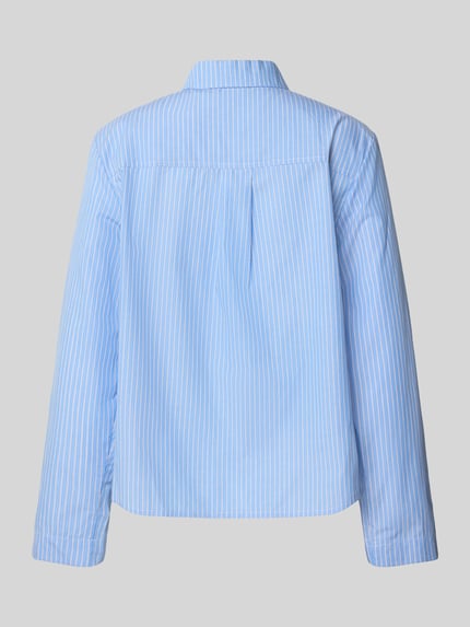 CCDK Copenhagen Relaxed fit pyjamabovendeel met borstzak, model 'Anni' Blauw - 3