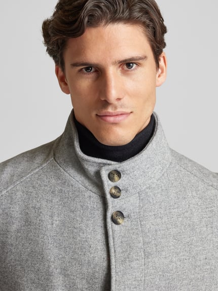 CINQUE Lange jas van Wolmix Model 'Show' Zilver - 3