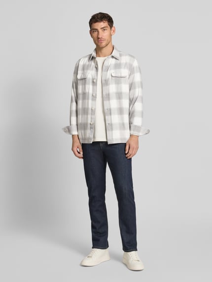 Tommy Hilfiger Regular fit vrijetijdsoverhemd van puur katoen Lichtgrijs - 1