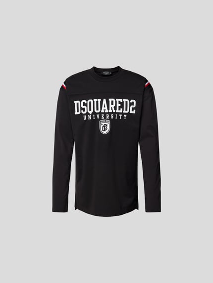 Dsquared2 T-shirt met labelprint Zwart - 2
