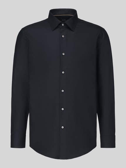 BOSS Slim Fit Businesshemd mit Label-Detail Black 2