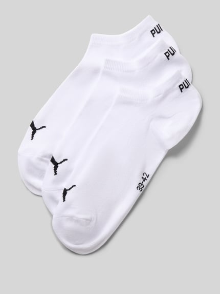 Produktfoto, zestaw 3 szt. Socken aus Baumwoll-Mix von PUMA, białe, gładka struktura, logo marki, dla mężczyzn