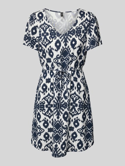 VERO MODA Mini-Freizeitkleid aus reiner Viskose Modell 'EASY JOY' Marine 2