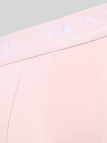 Produktfoto, Trunks mit elastischem Bund im 3er-Pack von MCNEAL, bawełna z elastanem, dopasowany krój, elastyczny pas, detale z logo, różowy