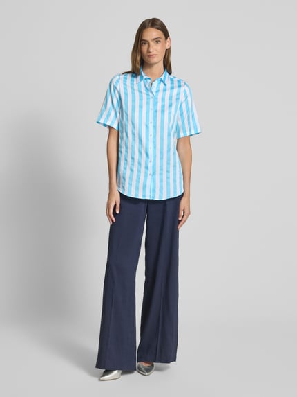 ETERNA Regular Fit Bluse mit 1/2-Arm Aqua 1