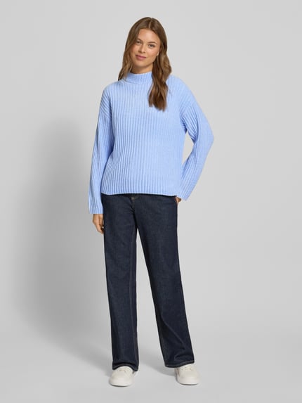 FREE/QUENT Strickpullover in Ripp-Optik Modell 'Thrill' Hellblau 1