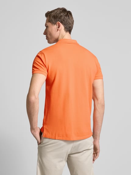 Polo Ralph Lauren Slim Fit Poloshirt mit Label-Stitching Orange 5