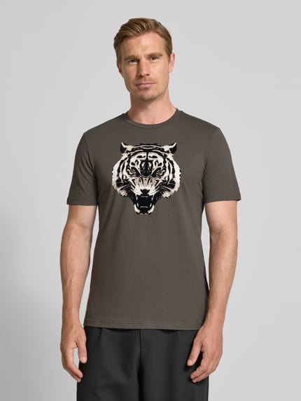 Antony Morato T-shirt met motiefprint Olijfgroen - 4