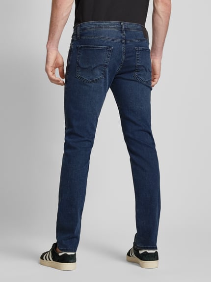 JACK & JONES Jeansy o kroju slim fit z bawełny model ‘GLENN’ Jeansowy niebieski 5