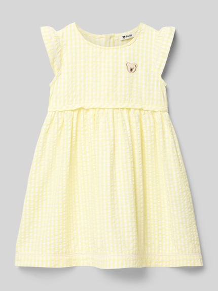Steiff Regular Fit Kleid mit Logo-Detail Hellgelb 1