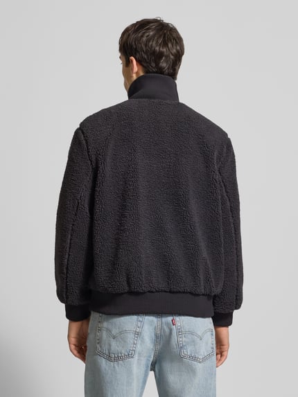 ONLY & SONS Regular fit bomberjack in de look van imitatiebont, model 'RAY' Antraciet - 5
