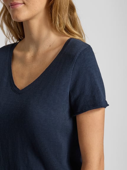Marc O'Polo DENIM Regular Fit T-Shirt aus reiner Baumwolle Marine 3